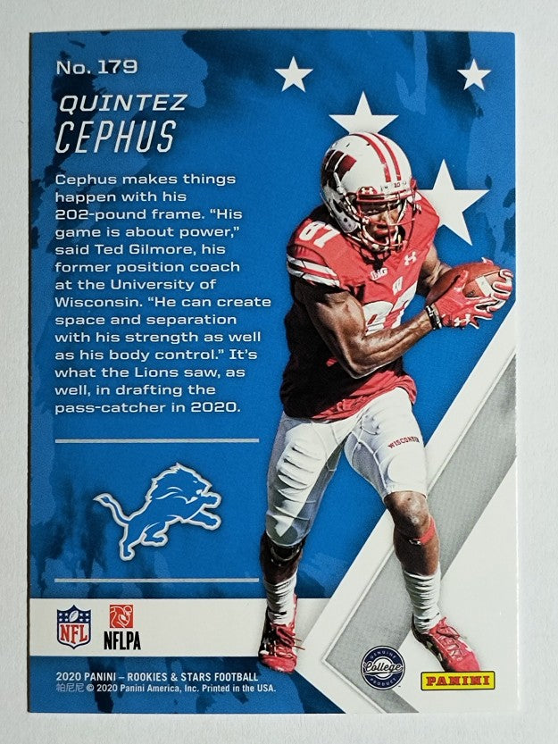 2020 Rookies and Stars #179 Quintez Cephus RC