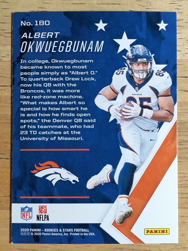 2020 Rookies and Stars #180 Albert Okwuegbunam RC