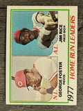1978 Topps #202 Home Run Leaders/George Foster/Jim Rice (NM)