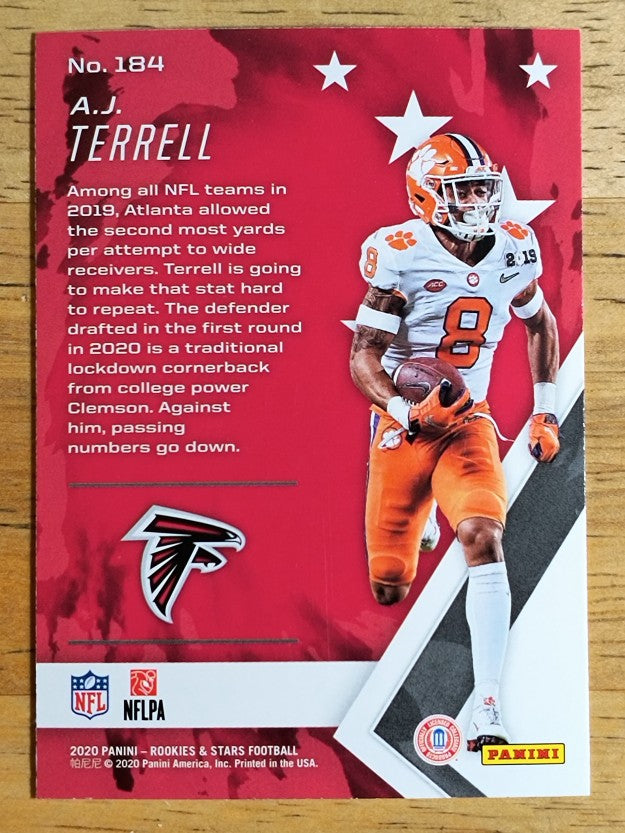 2020 Rookies and Stars #184 A.J. Terrell RC