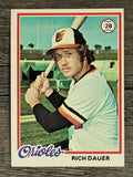 1978 Topps #237 Rich Dauer (EXMT)