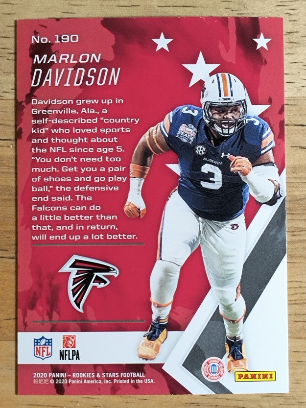 2020 Rookies and Stars #190 Marlon Davidson RC