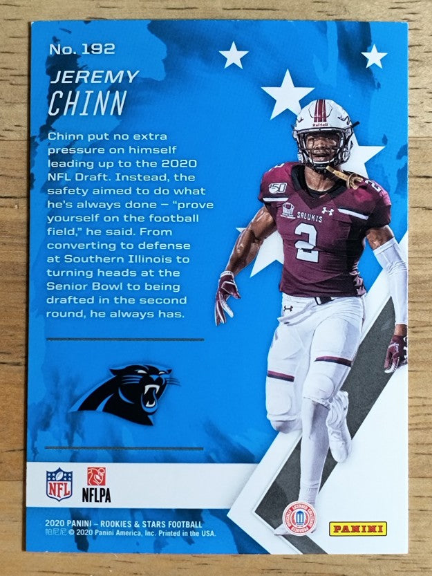 2020 Rookies and Stars #192 Jeremy Chinn RC