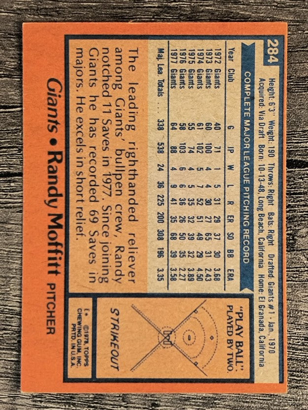 1978 Topps #284 Randy Moffitt (EXMT)