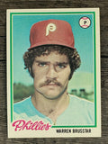 1978 Topps #297 Warren Brusstar RC (NM)