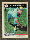 1978 Topps #303 Sam Hinds RC (EX)