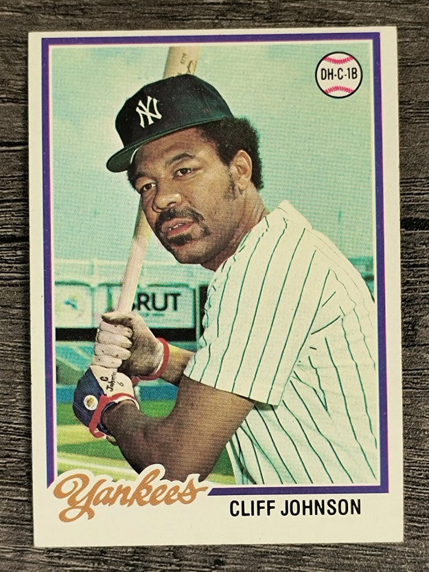 1978 Topps #309 Cliff Johnson (NM)