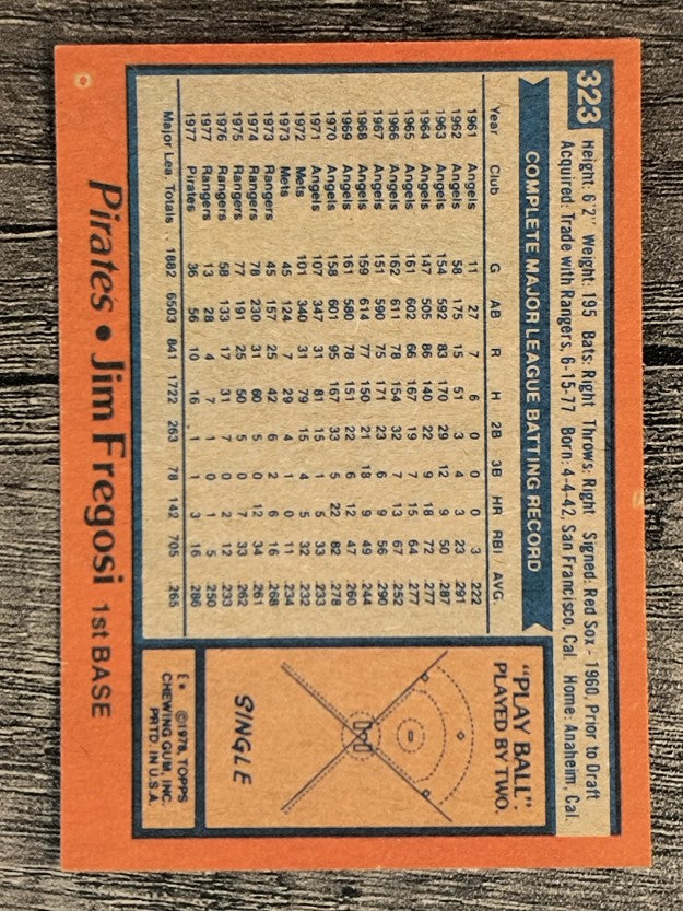 1978 Topps #323 Jim Fregosi (NM)