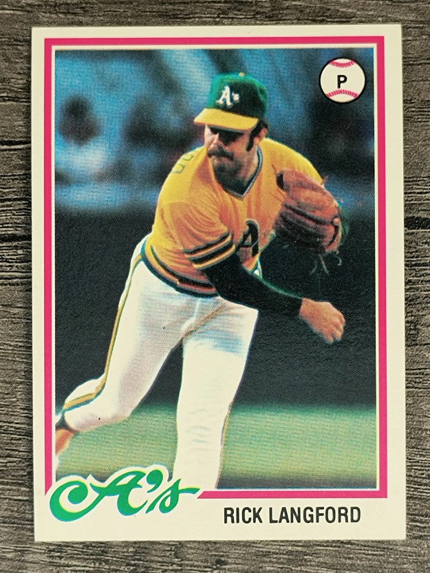 1978 Topps #327 Rick Langford RC (NMMT)
