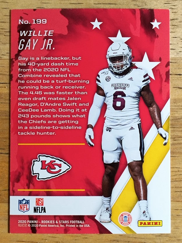 2020 Rookies and Stars #199 Willie Gay Jr. RC