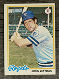 1978 Topps #343 John Wathan (POOR)