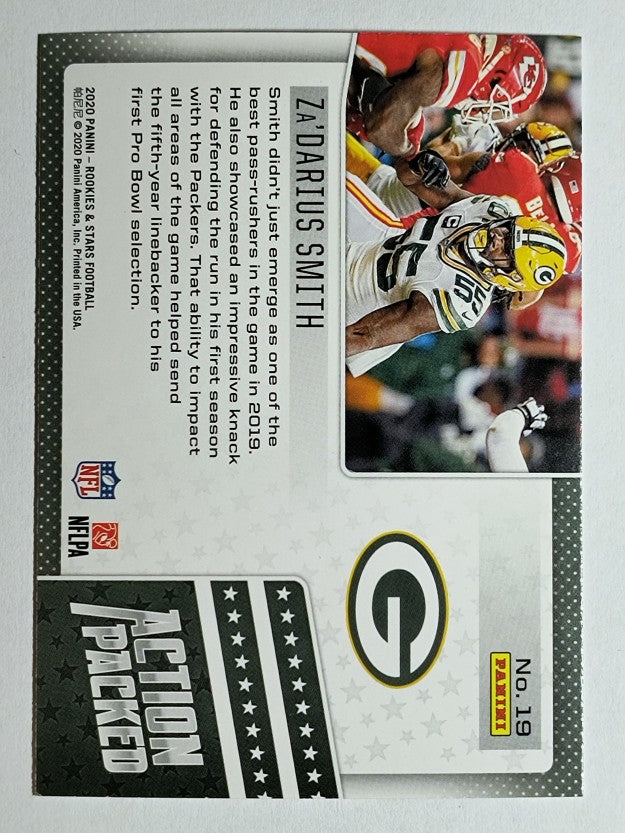2020 Rookies and Stars Action Packed #19 Za'Darius Smith