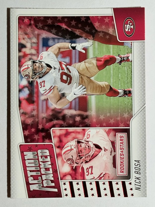 2020 Rookies and Stars Action Packed #9 Nick Bosa