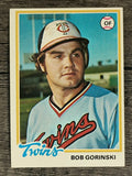 1978 Topps #386 Bob Gorinski RC (EX)