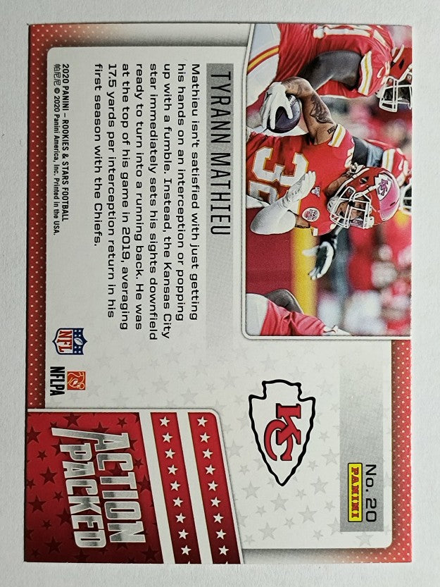 2020 Rookies and Stars Action Packed #20 Tyrann Mathieu