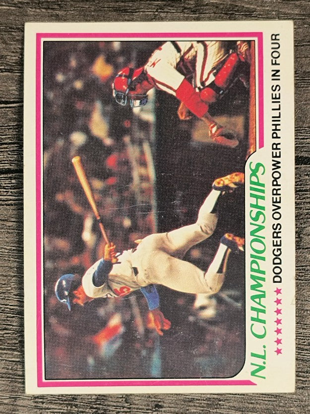 1978 Topps #412 NL Championships/Davey Lopes (EX)
