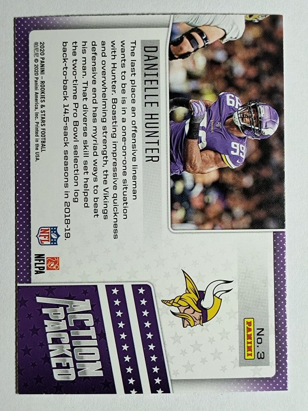 2020 Rookies and Stars Action Packed #3 Danielle Hunter