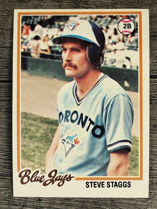 1978 Topps #521 Steve Staggs RC (VGEX)