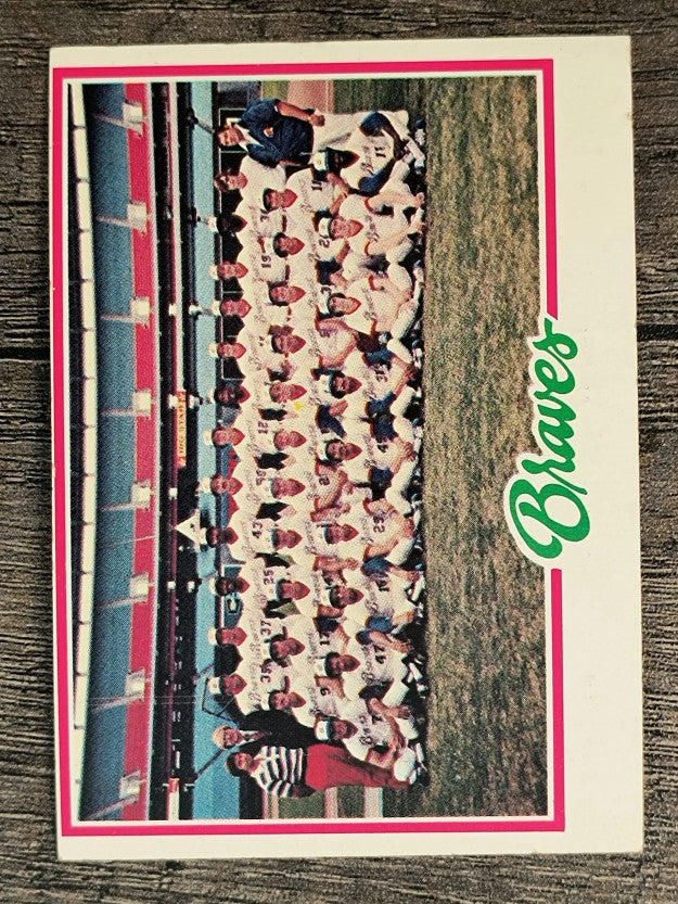 1978 Topps #551 Atlanta Braves CL (EX)