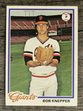 1978 Topps #589 Bob Knepper RC (EXMT)