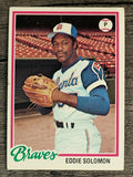 1978 Topps #598 Eddie Solomon (VGEX)