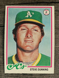 1978 Topps #647 Steve Dunning (EX)
