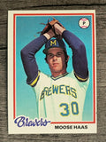 1978 Topps #649 Moose Haas RC (EX)