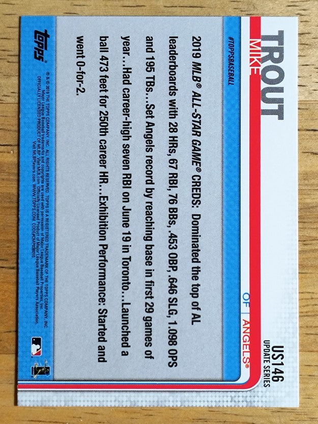 2019 Topps Update #US146 Mike Trout AS