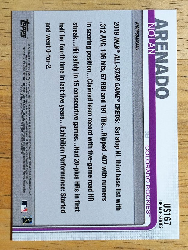 2019 Topps Update #US167 Nolan Arenado AS