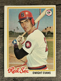 1978 Topps #695 Dwight Evans (EX)