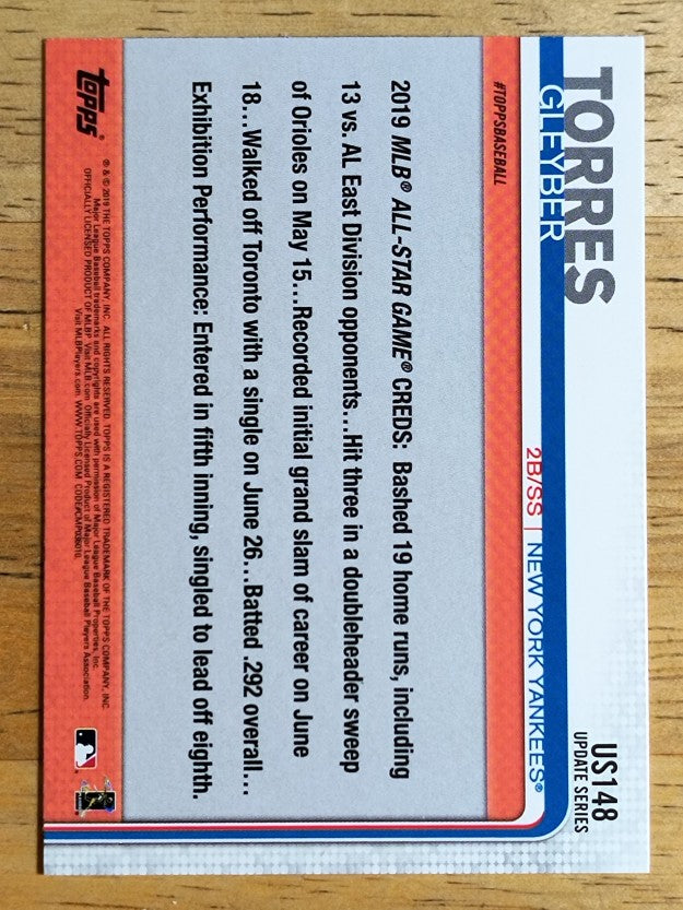 2019 Topps Update #US148 Gleyber Torres AS