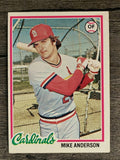 1978 Topps #714 Mike Anderson (EX)