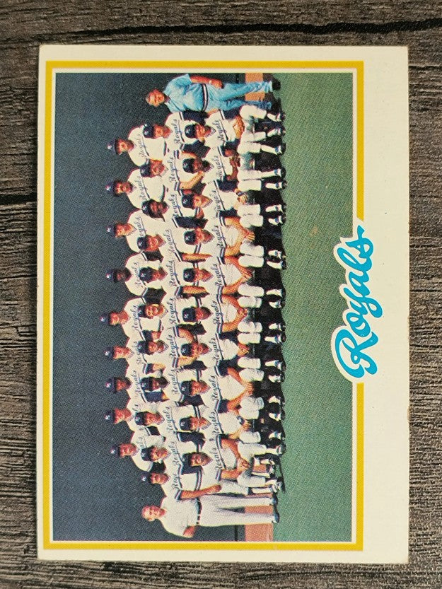 1978 Topps #724 Kansas City Royals CL (EX)