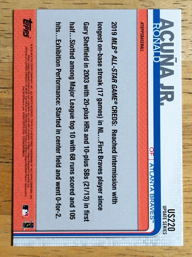 2019 Topps Update #US220 Ronald Acuna Jr. AS
