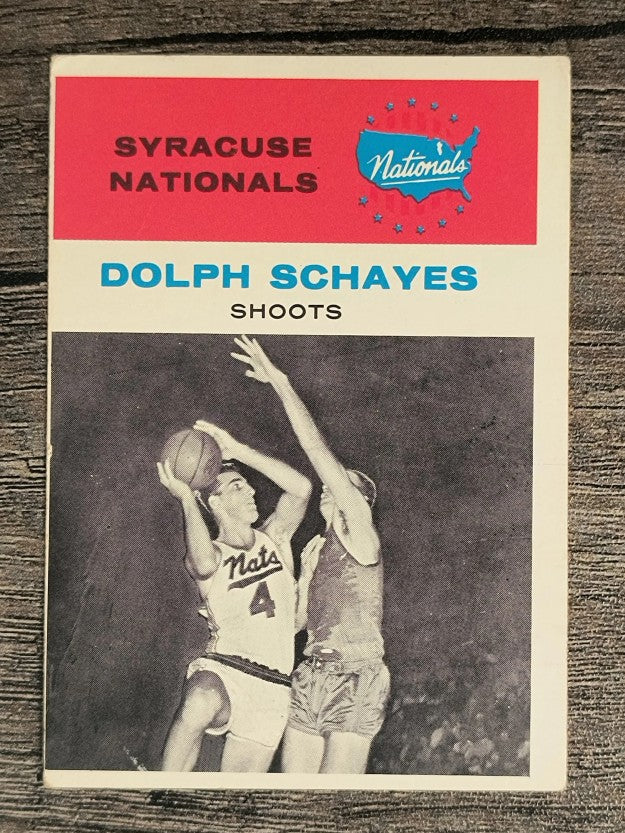 1961-62 Fleer #63 Dolph Schayes IA (VGEX)