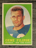 1958 Topps #1 Gene Filipski RC (VG)