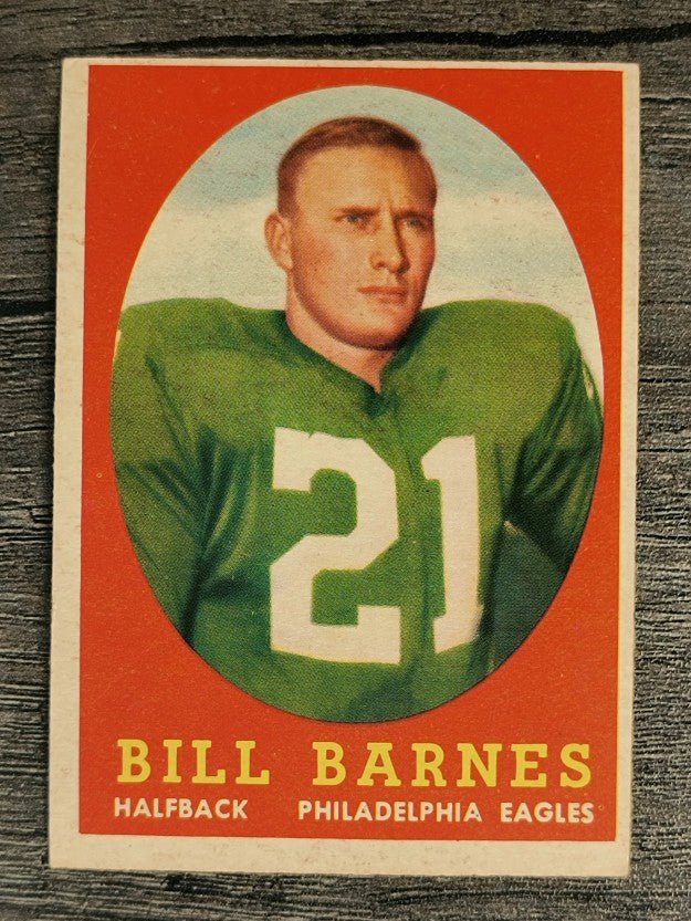 1958 Topps #4 Bill Barnes RC (VGEX)