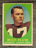 1958 Topps #5 Milt Plum RC (VG)