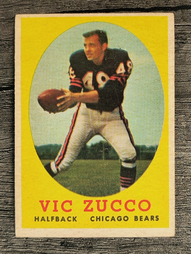 1958 Topps #36 Bert Vic Zucco RC (VGEX)