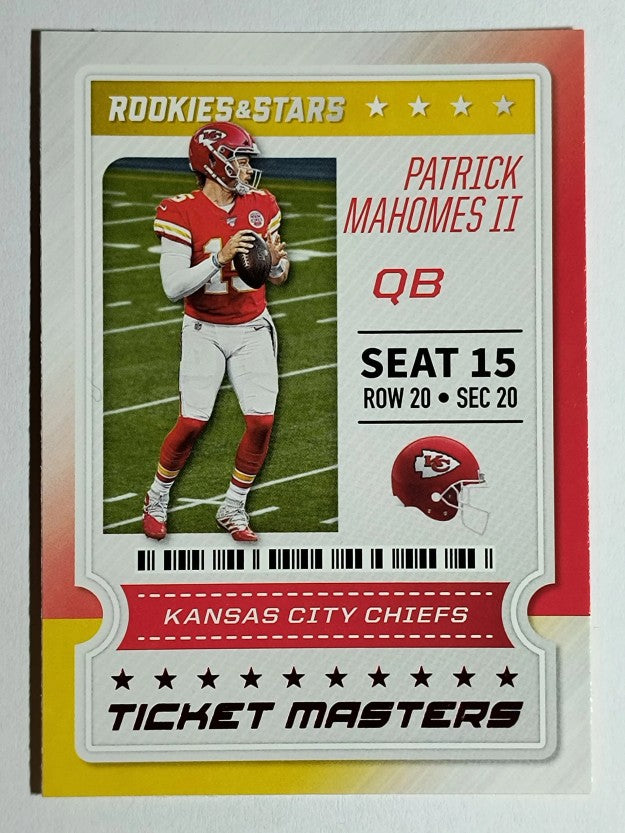 2020 Rookies and Stars Ticket Masters #1 Patrick Mahomes II