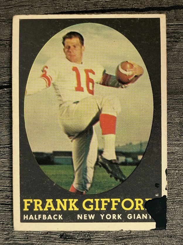 1958 Topps #73 Frank Gifford (POOR)