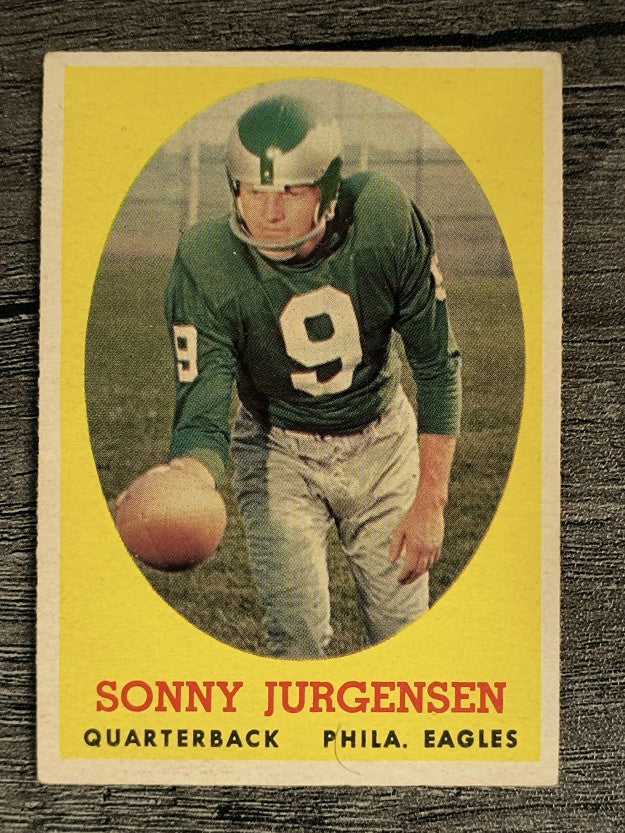1958 Topps #90 Sonny Jurgensen RC (VGEX)