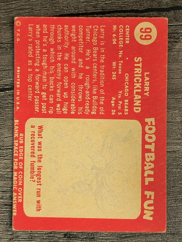 1958 Topps #99 Larry Strickland (VGEX)