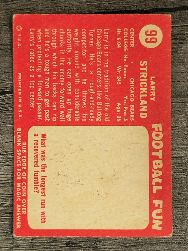 1958 Topps #99 Larry Strickland (VG)
