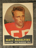 1958 Topps #100 Matt Hazeltine RC (VGEX)