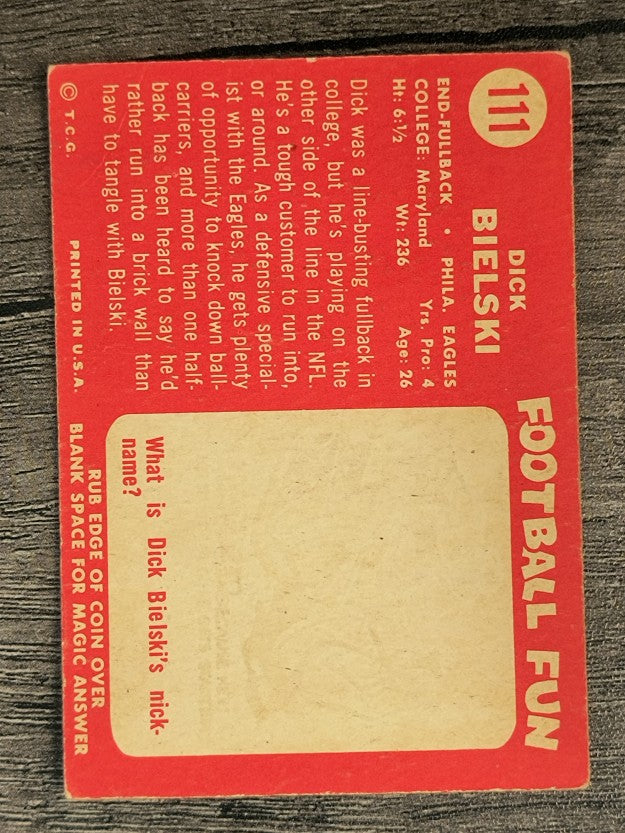 1958 Topps #111 Dick Bielski (VG)