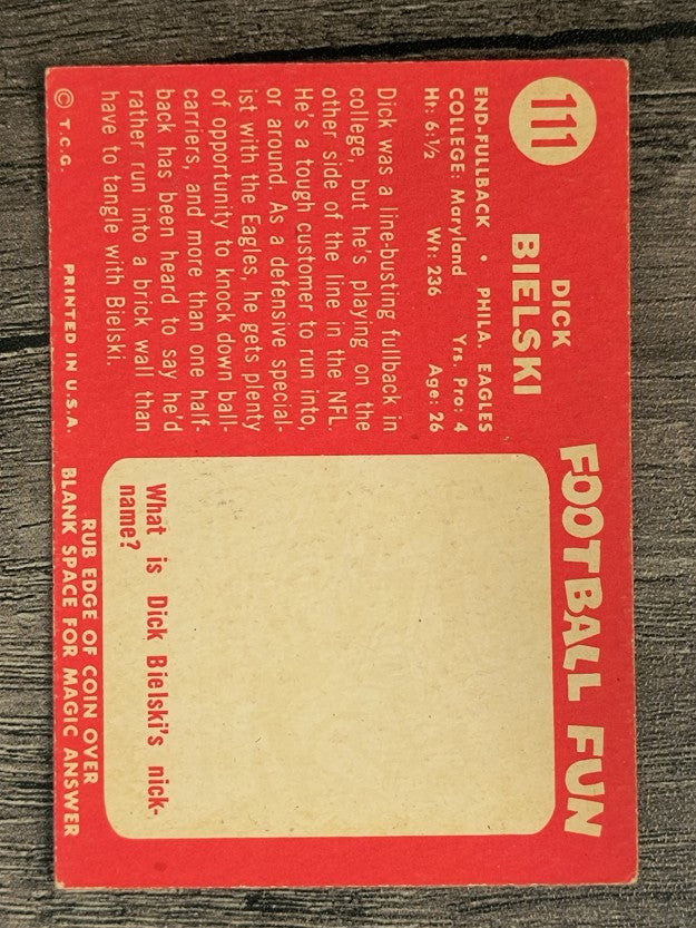 1958 Topps #111 Dick Bielski (VGEX)