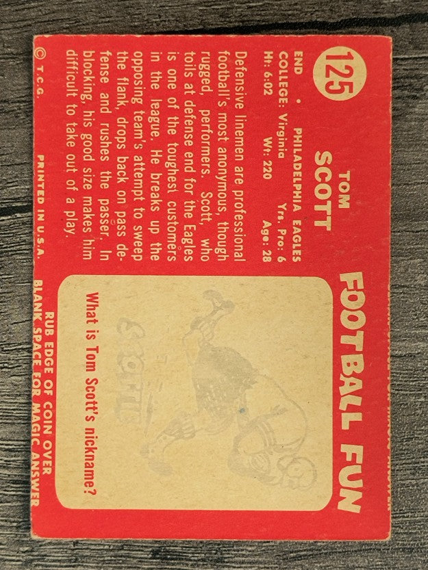 1958 Topps #125 Tom Scott (GOOD)