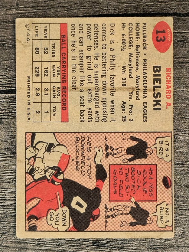 1957 Topps #13 Dick Bielski (VG)