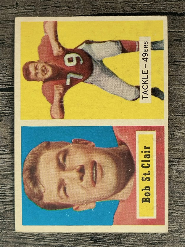 1957 Topps #18 Bob St. Clair (VG)